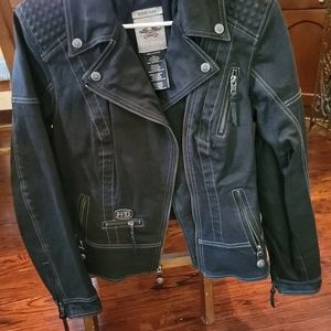 Harley Davidson black Jean jacket